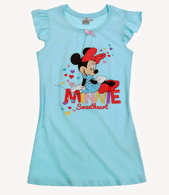 Disney Minnie Nočná košeľa modra, veľkosť 128